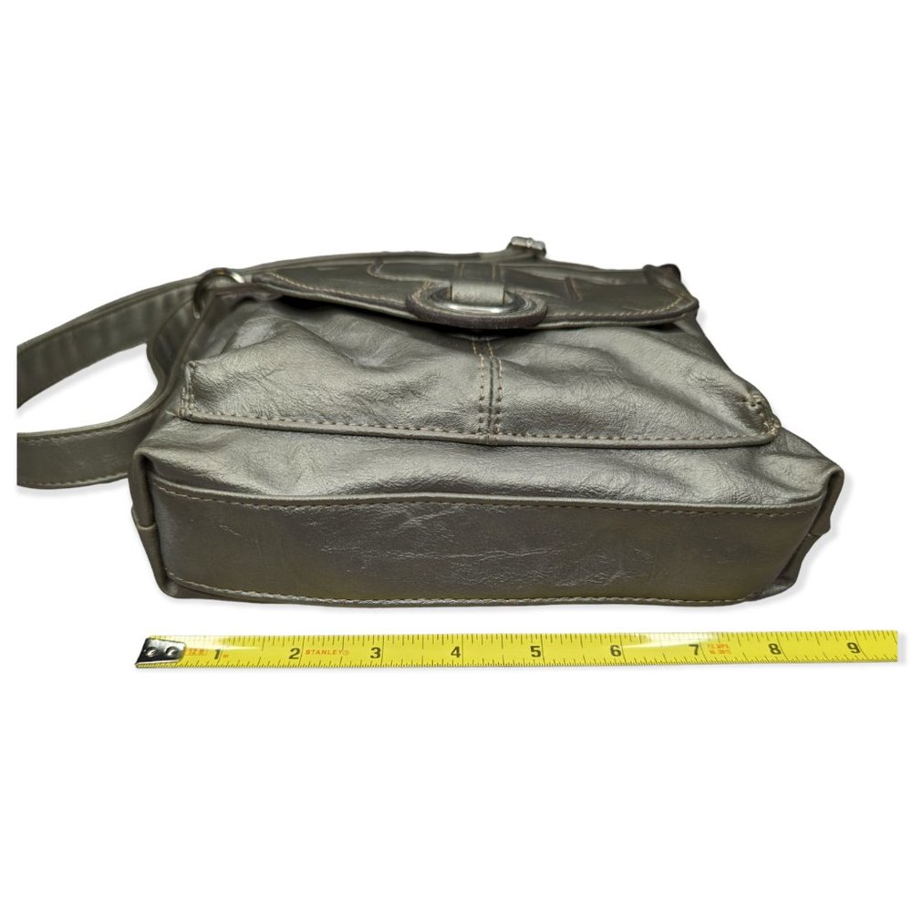 Metallic Color Shoulder Bag with Adjustable Strap - Picture 4 of 6
